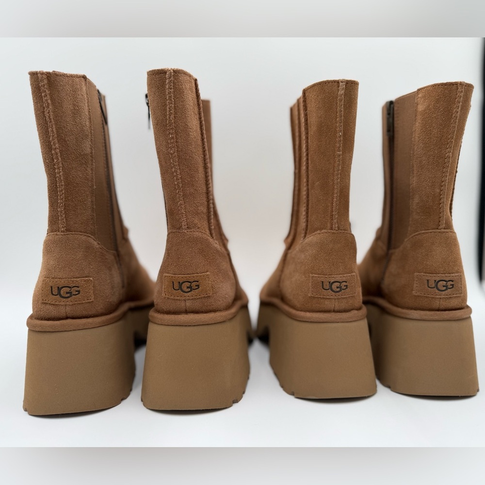 New Women’s UGG Classic Twin Seam New Heights boots (Chestnut) - Picture 7 of 11